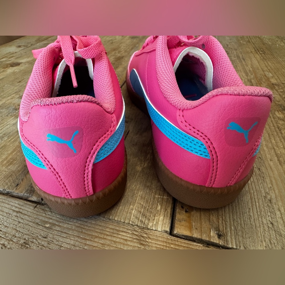 Puma Club 5v5 Women's Bright Pink/Bright Blue sneakers $83 Size 8.5 - Picture 6 of 7